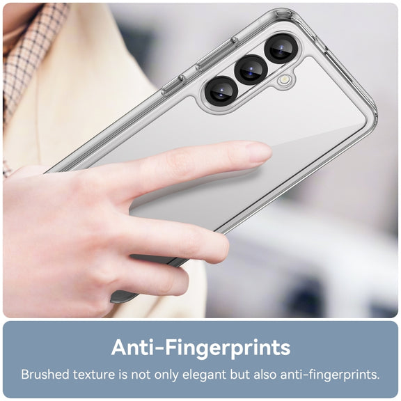 For Samsung Galaxy S25+ 5G Colorful Series Acrylic Hybrid TPU Phone Case(Transparent)