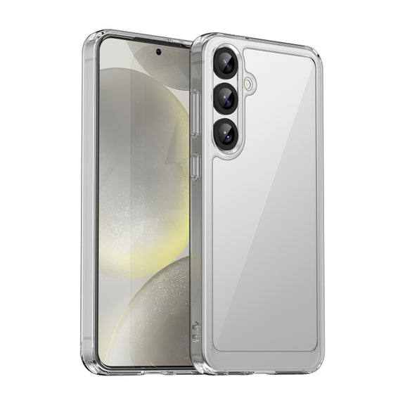 For Samsung Galaxy S25+ 5G Colorful Series Acrylic Hybrid TPU Phone Case(Transparent)