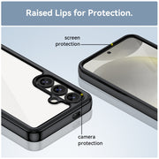 For Samsung Galaxy S25 5G Colorful Series Acrylic Hybrid TPU Phone Case(Black)