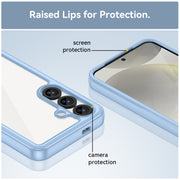 For Samsung Galaxy S25 5G Colorful Series Acrylic Hybrid TPU Phone Case(Blue)