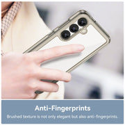 For Samsung Galaxy S25 5G Colorful Series Acrylic Hybrid TPU Phone Case(Transparent Grey)