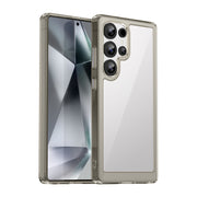 For Samsung Galaxy S25 Ultra 5G Colorful Series Acrylic Hybrid TPU Phone Case(Transparent Grey)