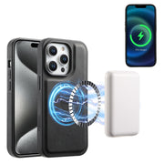 For iPhone 15 Pro Max Denior A13 Skin Feel MagSafe Phone Case(Black)