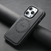For iPhone 15 Pro Max Denior A13 Skin Feel MagSafe Phone Case(Black)