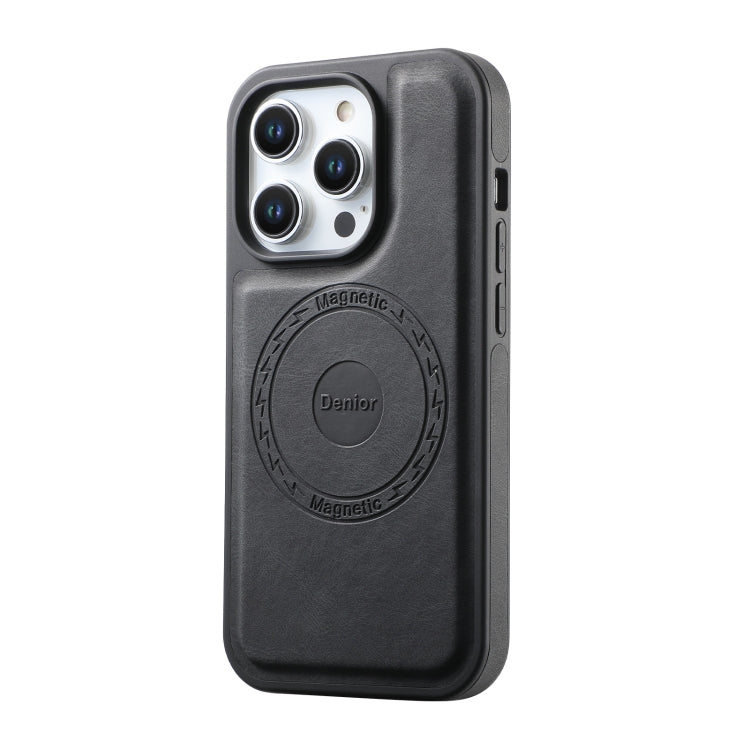 For iPhone 15 Pro Max Denior A13 Skin Feel MagSafe Phone Case(Black)
