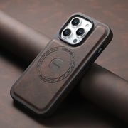 For iPhone 16 Pro Denior A13 Skin Feel MagSafe Phone Case(Brown)