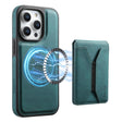 For iPhone 16 Pro Max Denior D17 Skin Feel MagSafe Detachable Card Slot Phone Case(Blue) - iPhone 16 Pro Max Cases by Denior | Online Shopping South Africa | PMC TechLife | Buy Now Pay Later Mobicred