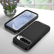 For Google Pixel 9 Life Water-resistant Rugged PC + Silicone Phone Case(Black)