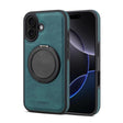 For iPhone 16 Denior A14 Skin Feel Rotating Holder MagSafe Phone Case(Blue) - free shipping - PMC TechLife - Order now!