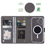 For Samsung Galaxy S24 Ultra 5G ViLi GHA-C Series RFID MagSafe Magnetic Flip Leather Phone Case(Grey)