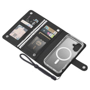 For Samsung Galaxy S24 Ultra 5G ViLi GHA-C Series RFID MagSafe Magnetic Flip Leather Phone Case(Black)