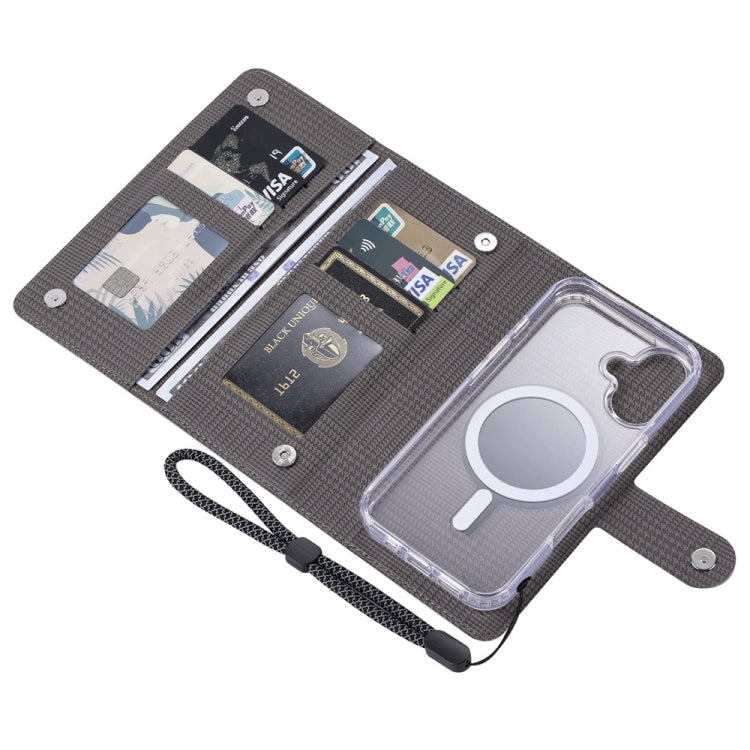 For Samsung Galaxy S24+ 5G ViLi GHA-C Series RFID MagSafe Magnetic Flip Leather Phone Case(Grey) - free shipping - PMC Jewellery - Order now!