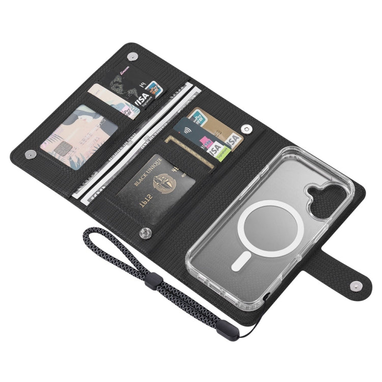 For Samsung Galaxy S24+ 5G ViLi GHA-C Series RFID MagSafe Magnetic Flip Leather Phone Case(Black) - free shipping - PMC Jewellery - Order now!