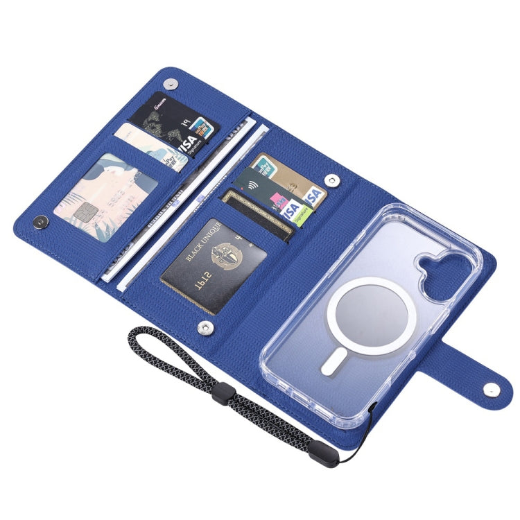 For Samsung Galaxy S24 5G ViLi GHA-C Series RFID MagSafe Magnetic Flip Leather Phone Case(Blue)