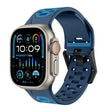 For Apple Watch Ultra 49mm Meteorite Two-color Silicone Watch Band(Navy Blue) - free shipping - PMc TechLife - Order now!