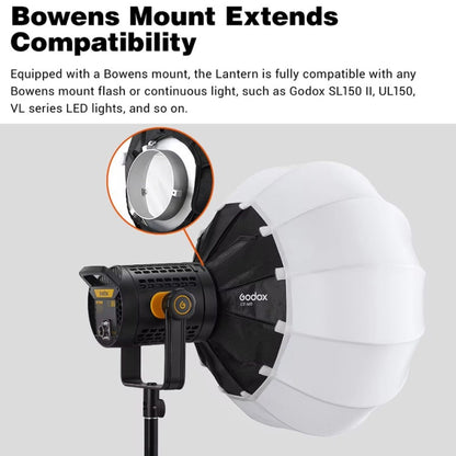 Godox Folding Lantern Softbox Bowens Mount Softbox, Model:CS-85D - free shipping - PMC Jewellery - Order now!