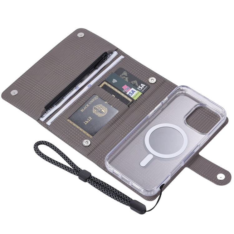 For Samsung Galaxy S24 Ultra 5G ViLi GHB-C Series RFID MagSafe Magnetic Flip Leather Phone Case(Grey)
