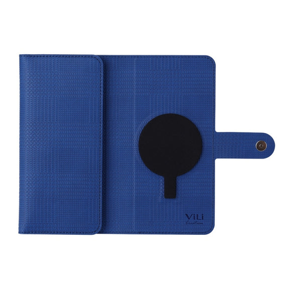 For Samsung Galaxy S24 Ultra 5G ViLi GHB-C Series RFID MagSafe Magnetic Flip Leather Phone Case(Blue)