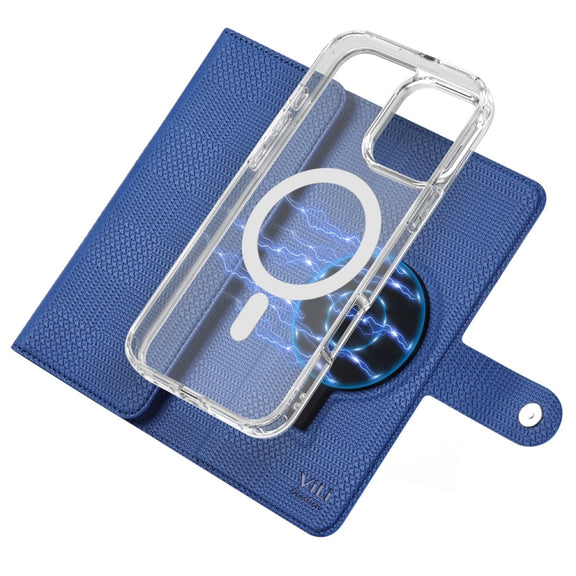 For Samsung Galaxy S24+ 5G ViLi GHB-C Series RFID MagSafe Magnetic Flip Leather Phone Case(Blue)