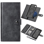 For iPhone 16 ViLi GVS Series MagSafe Magnetic RFID Leather Phone Case(Black)