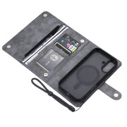 For iPhone 16 ViLi GVS Series MagSafe Magnetic RFID Leather Phone Case(Grey)