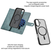 For iPhone 16 ViLi GVS Series MagSafe Magnetic RFID Leather Phone Case(Green)