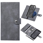 For iPhone 16 Plus ViLi GVS Series MagSafe Magnetic RFID Leather Phone Case(Grey)