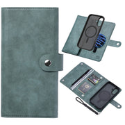 For iPhone 16 Plus ViLi GVS Series MagSafe Magnetic RFID Leather Phone Case(Green)