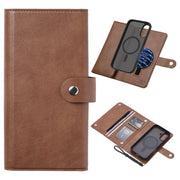 For iPhone 16 Plus ViLi GVS Series MagSafe Magnetic RFID Leather Phone Case(Brown)