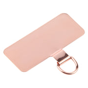 Rectangle Metal Mobile Phone Lanyard Fixing Gasket(Rose Gold)