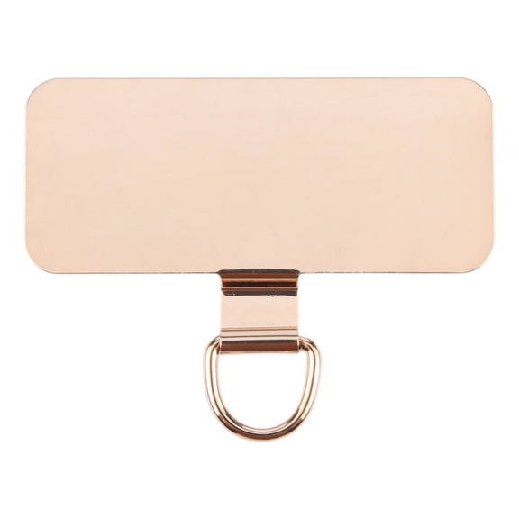 Rectangle Metal Mobile Phone Lanyard Fixing Gasket(Gold)