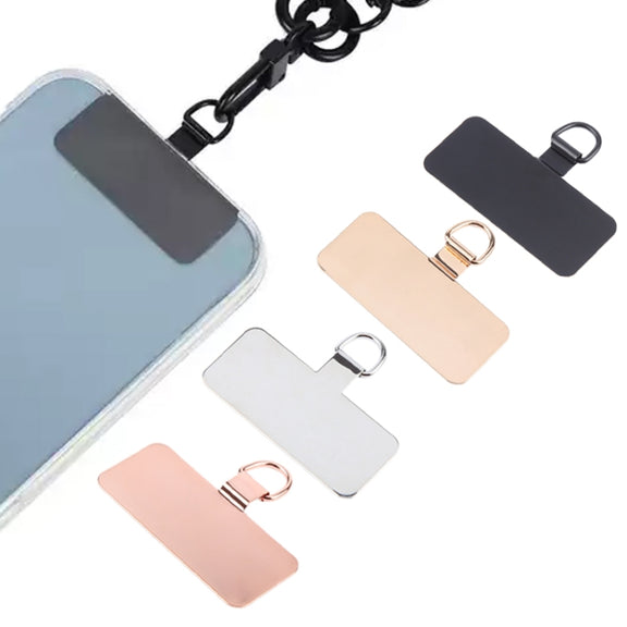 Rectangle Metal Mobile Phone Lanyard Fixing Gasket(Gold)