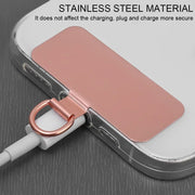 Rectangle Metal Mobile Phone Lanyard Fixing Gasket(Gold)
