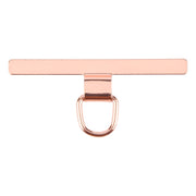 T-shape Metal Mobile Phone Lanyard Fixing Gasket(Rose Gold)