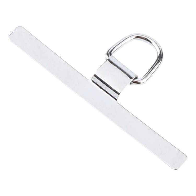 T-shape Metal Mobile Phone Lanyard Fixing Gasket(Silver)