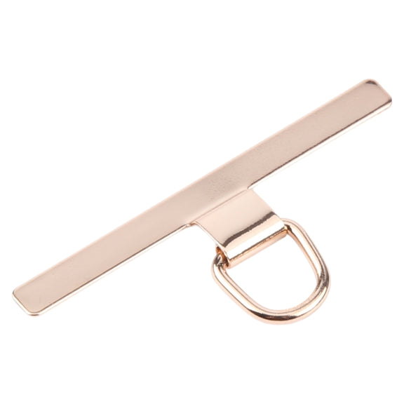 T-shape Metal Mobile Phone Lanyard Fixing Gasket(Gold)