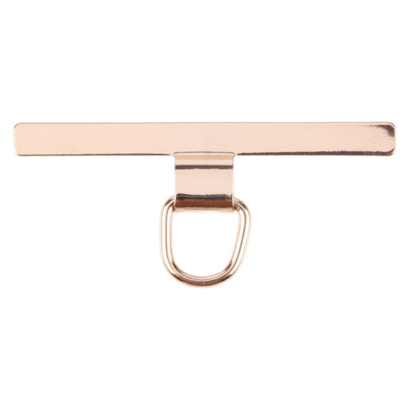 T-shape Metal Mobile Phone Lanyard Fixing Gasket(Gold)