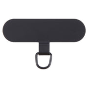 Oval Metal Mobile Phone Lanyard Fixing Gasket(Black)