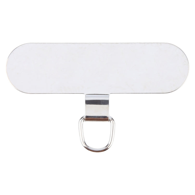 Oval Metal Mobile Phone Lanyard Fixing Gasket(Silver) - free shipping - PMC Jewellery - Order now!