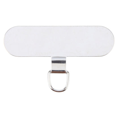 Oval Metal Mobile Phone Lanyard Fixing Gasket(Silver) - free shipping - PMC Jewellery - Order now!