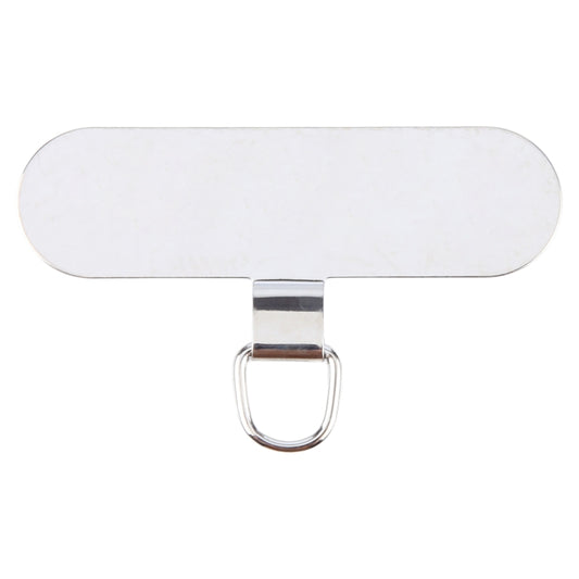 Oval Metal Mobile Phone Lanyard Fixing Gasket(Silver) - free shipping - PMC Jewellery - Order now!