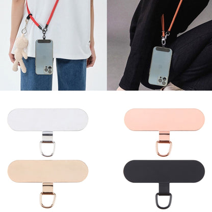 Oval Metal Mobile Phone Lanyard Fixing Gasket(Silver) - free shipping - PMC Jewellery - Order now!