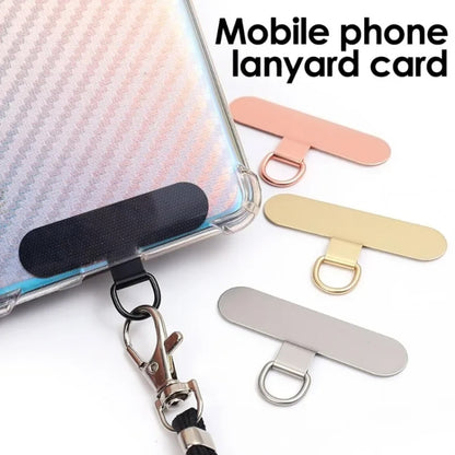 Oval Metal Mobile Phone Lanyard Fixing Gasket(Silver) - free shipping - PMC Jewellery - Order now!