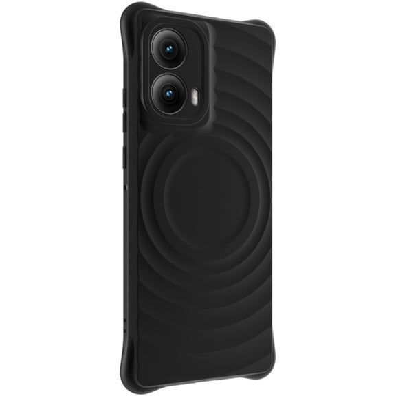 For Motorola Edge 2024 IMAK UC-6 Series Manbo Frosting Soft Phone Case(Black)