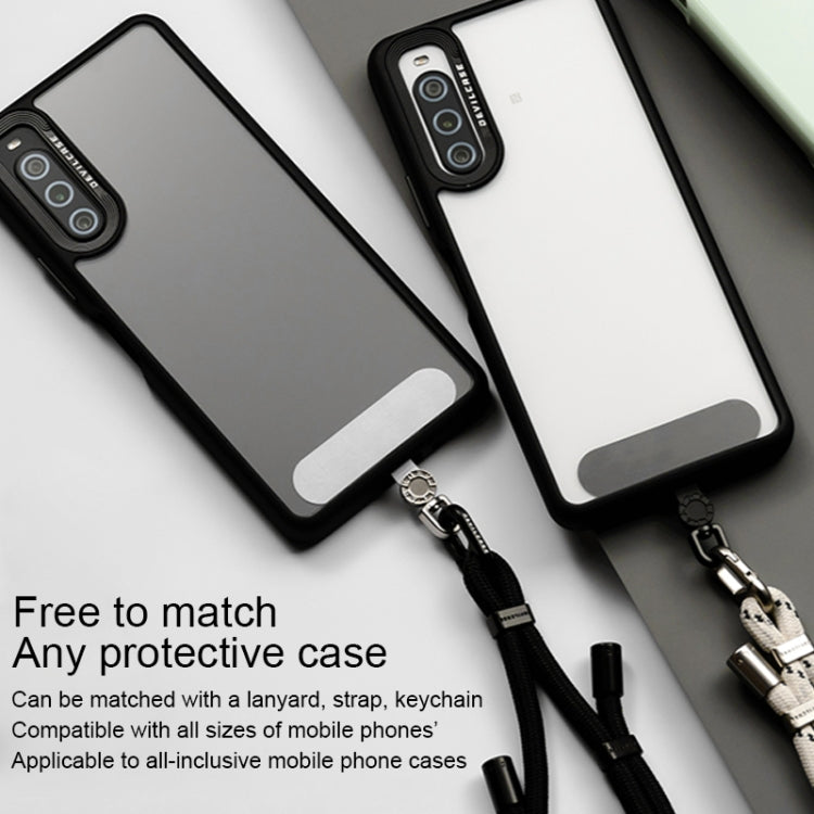360 Degree Rotation Mobile Phone Lanyard Fixing Gasket(Grey)