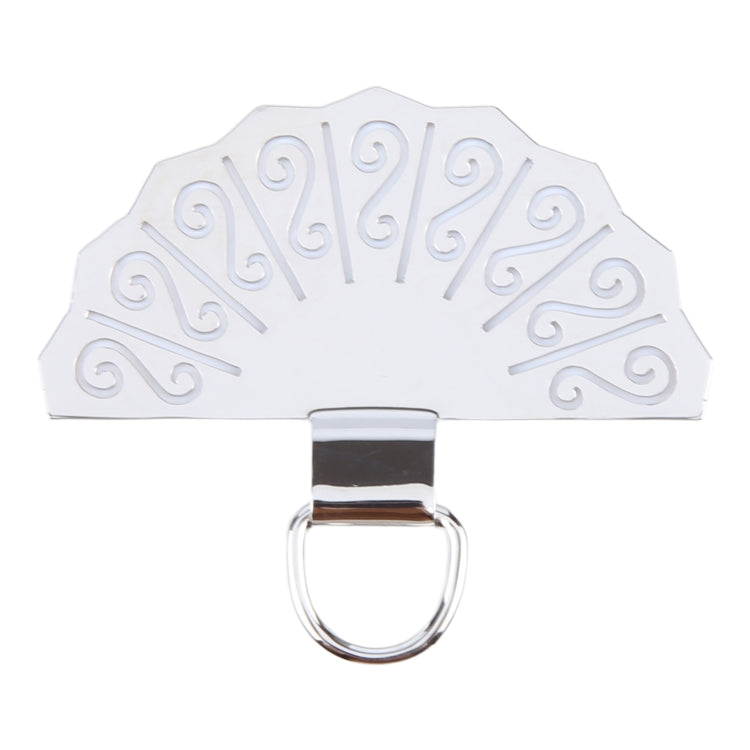 Fan-shaped Metal Mobile Phone Lanyard Fixing Gasket(Silver) - free shipping - PMC Jewellery - Order now!