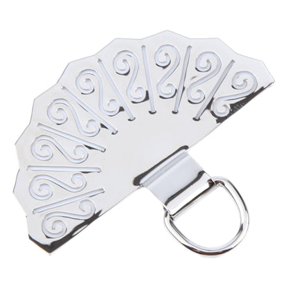 Fan-shaped Metal Mobile Phone Lanyard Fixing Gasket(Silver) - free shipping - PMC Jewellery - Order now!