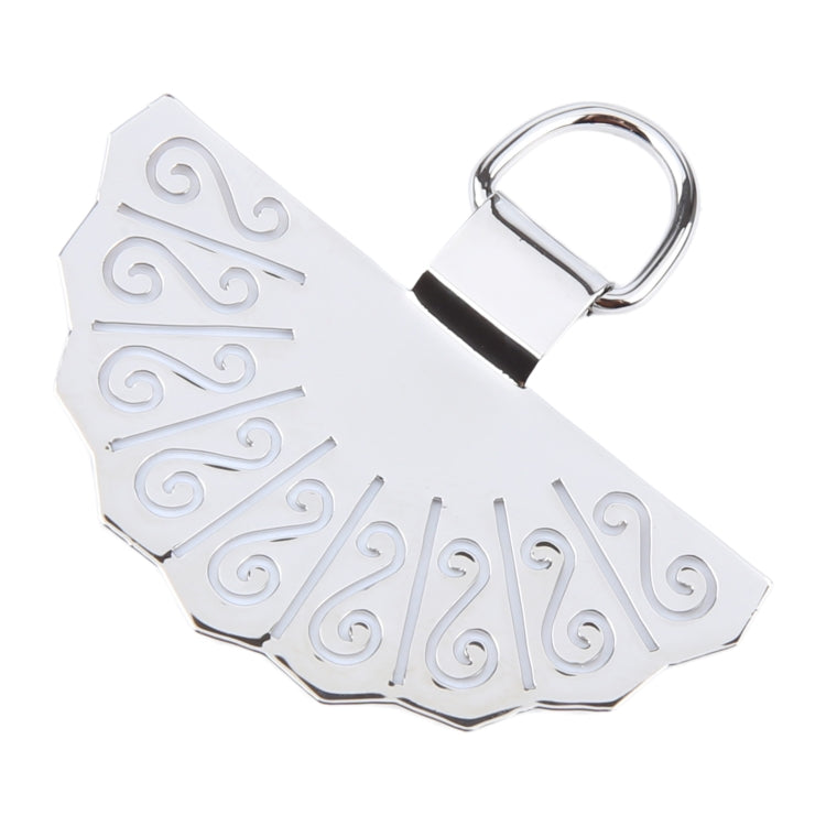 Fan-shaped Metal Mobile Phone Lanyard Fixing Gasket(Silver) - free shipping - PMC Jewellery - Order now!