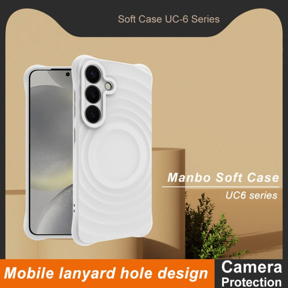 For Samsung Galaxy S25+ 5G IMAK UC-6 Series Manbo Frosting Soft Phone Case(White)