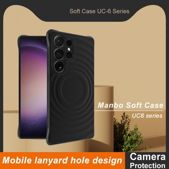 For Samsung Galaxy S25 Ultra 5G IMAK UC-6 Series Manbo Frosting Soft Phone Case(Black)